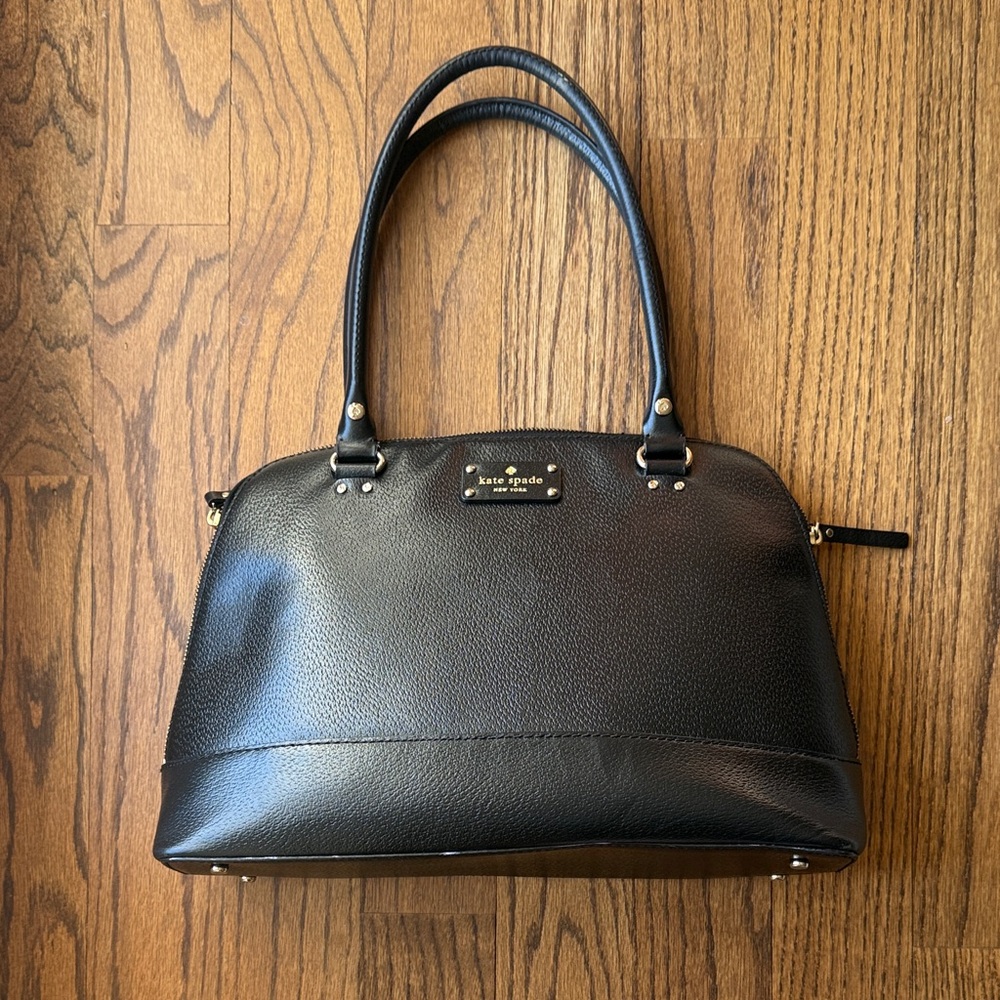 Kate Spade Black Pebbled Satchel